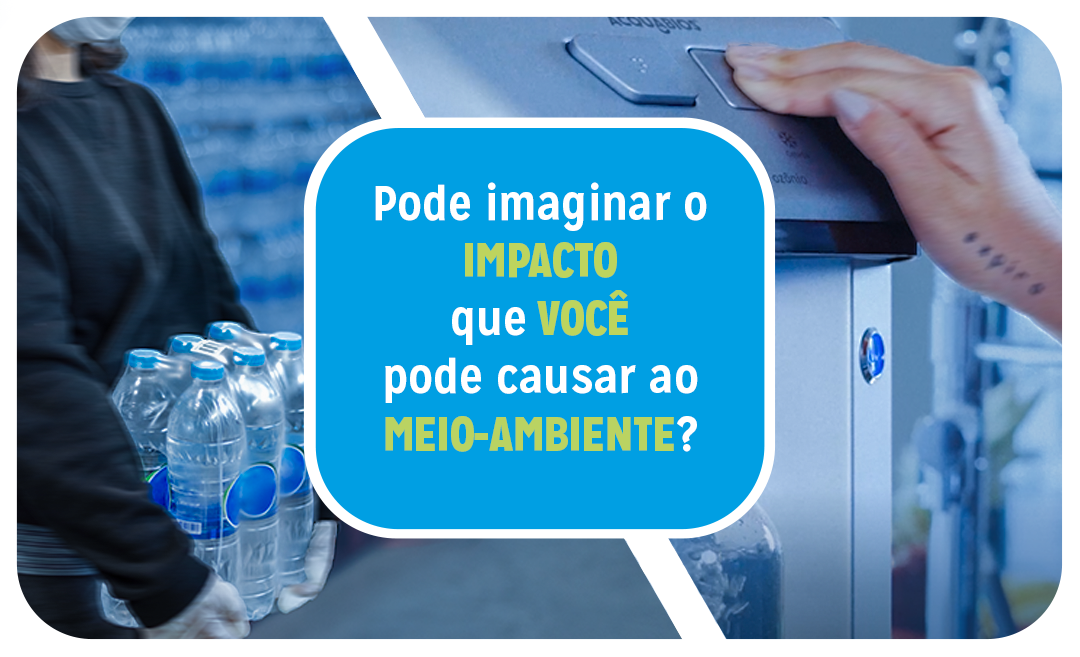 Diferença na Produção de Plástico: Uso de Filtro Purificador de Água vs. Compra de Água em Garrafas PET