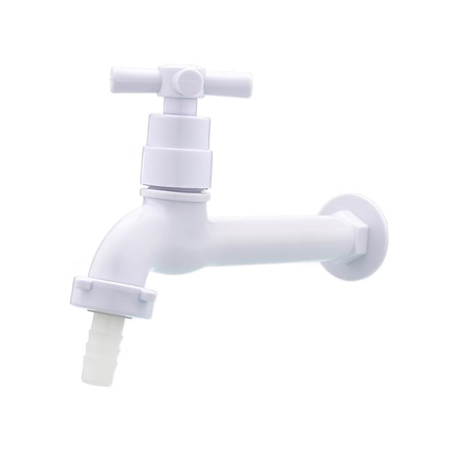Torneira ABS Parede Branca Com Bico 1023-0053