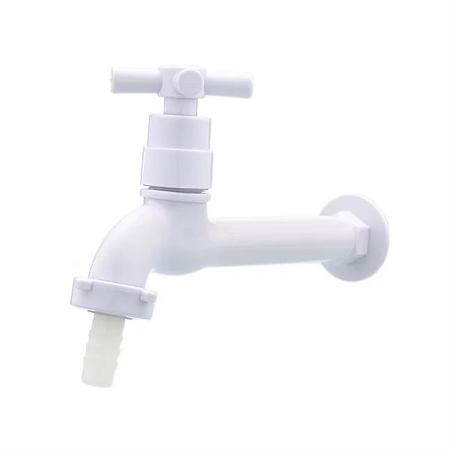 Torneira ABS Parede Branca Com Bico 1023-0053