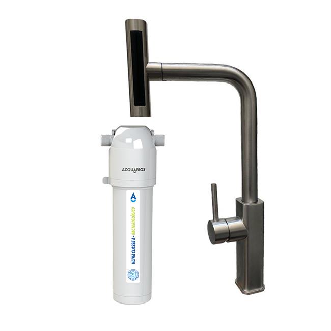 Kit Goumert - Torneira Cascata Grafite + Filtro Bacteriológico  1023-0047