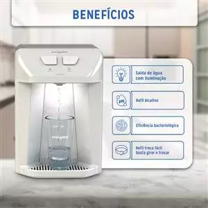 PURIFICADOR DE ÁGUA GELADA PREMIUM ELETRÔNICO BIVOLT  1008-0069 