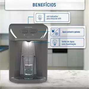 PURIFICADOR DE ÁGUA GELADA PREMIUM ELETRÔNICO BIVOLT  1008-0071 
