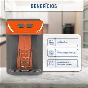 PURIFICADOR DE ÁGUA GELADA PREMIUM ELETRÔNICO BIVOLT  1008-0074 