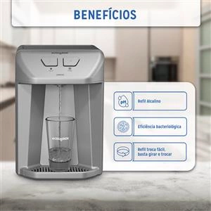 PURIFICADOR DE ÁGUA GELADA PREMIUM ELETRÔNICO BIVOLT  1008-0070 