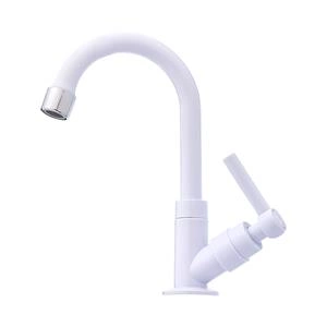 Torneira ABS 1/4" V p/ Lavatório Cano Baixo 5/8 -C- branco Branco 1023-0009 