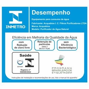 PURIFICADOR DE ÁGUA NATURAL FITT LINE COM OZÔNIO  1008-0278 