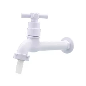 Torneira ABS Parede Branca Com Bico 1023-0053 