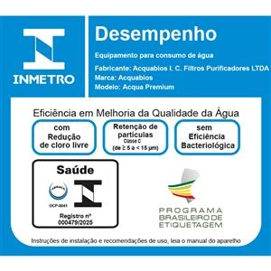 FILTRO COM TORNEIRA PREMIUM PAREDE 1019-0003 