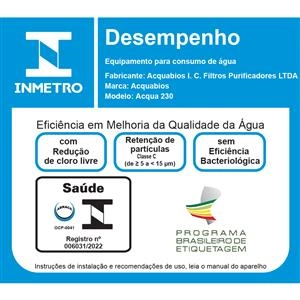 FILTRO ACQUA 230 / 9.3/4" 1000-0031 