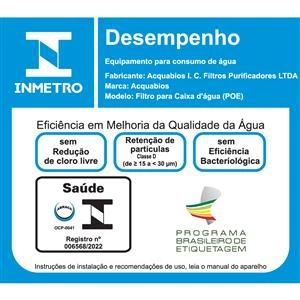 FILTROS CAIXA D'AGUA 1000-0065 