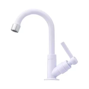 Torneira ABS 1/4" V p/ Lavatório Cano Baixo 5/8 -C- branco Branco 1023-0009 
